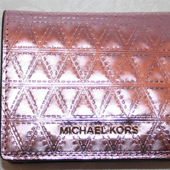 MICHAEL Michael Kors Handbags - MICHAEL KORS MONEY PIECES FLAP CARD HOLDER LEATHER